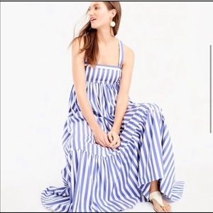 Jcrew Thomas Mason Stripe Cotton Maxi Dress